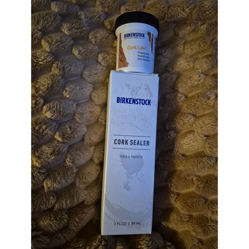 Birkenstock Cork Sealer 3oz & Cork Life 2oz Sandal Care Kit Lot Protect Nurish